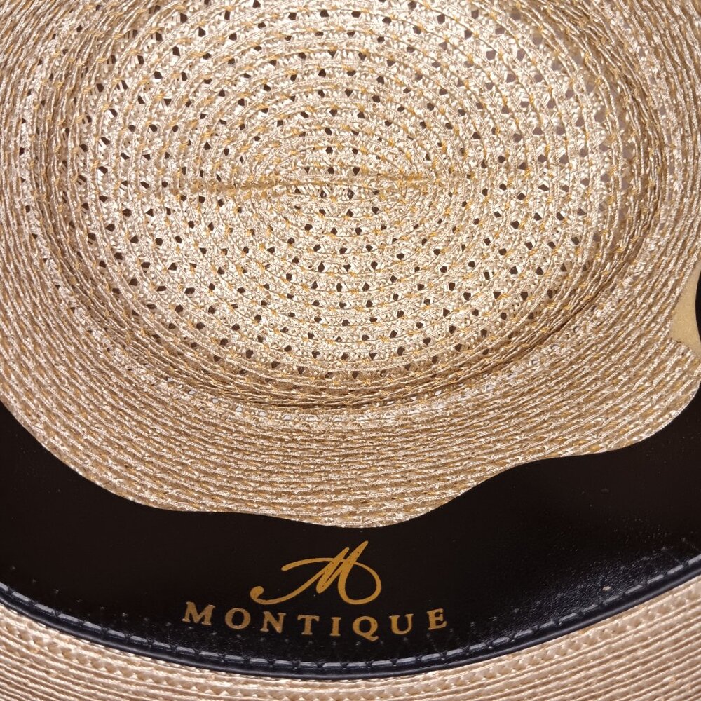 MONTIQUE MEN'S MESH STRAW HAT - Picture 10 of 11